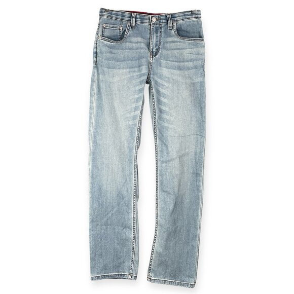 Levi’s 514 Straight Leg Jeans Men’s 28x30 Light Wash Classic Denim Casual Work - Picture 1 of 7
